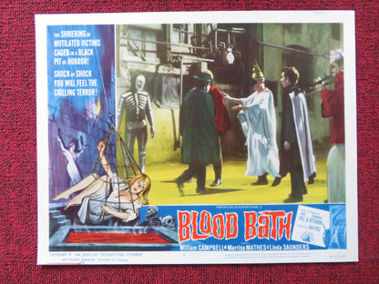 BLOOD BATH US LOBBY CARD FULL SET WILLIAM CAMPBELL MARRISA MATHES 1966