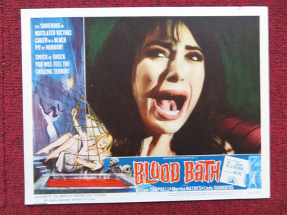 BLOOD BATH US LOBBY CARD FULL SET WILLIAM CAMPBELL MARRISA MATHES 1966