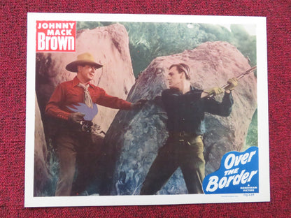 OVER THE BORDER US LOBBY CARD FULL SET JOHNNY MACK BROWN WENDY WALDRON 1950