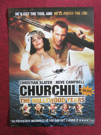 CHURCHILL: THE HOLLYWOOD YEARS DVD POSTER CHRISTIAN SLATER NEVE CAMPBELL 2004