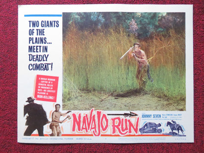 NAVAJO RUN US LOBBY CARD FULL SET JOHNNY SEVEN WARREN KEMMERLING 1964