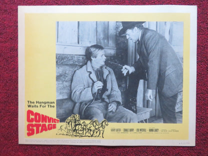 CONVICT STAGE US LOBBY CARD FULL SET HARRY LAUTER DONALD BARRY 1965