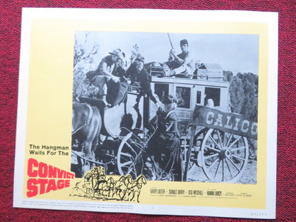 CONVICT STAGE US LOBBY CARD FULL SET HARRY LAUTER DONALD BARRY 1965