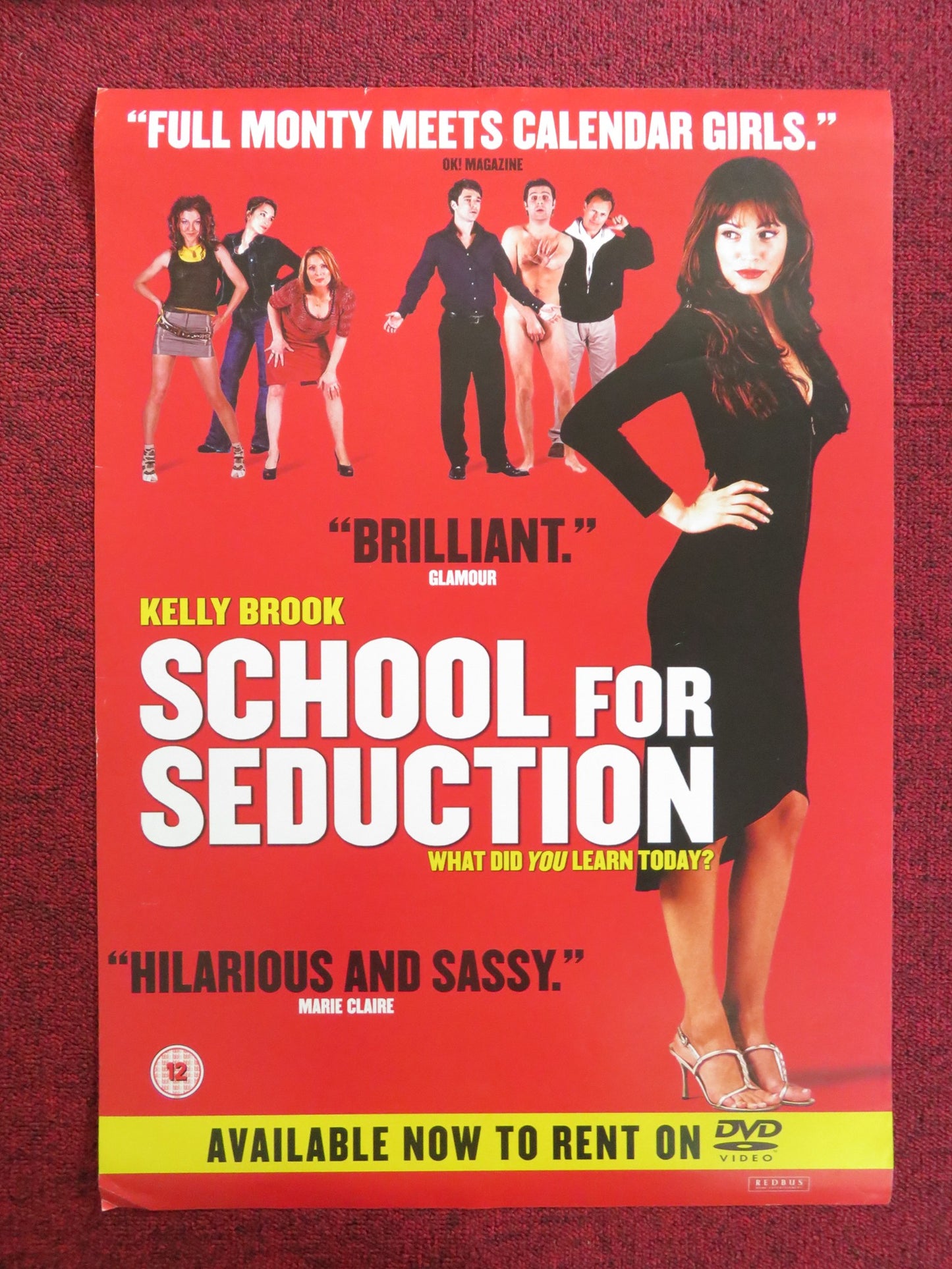 SCHOOL FOR SEDUCTION DVD POSTER KELLY BROOK JAKE CANUSO 2004