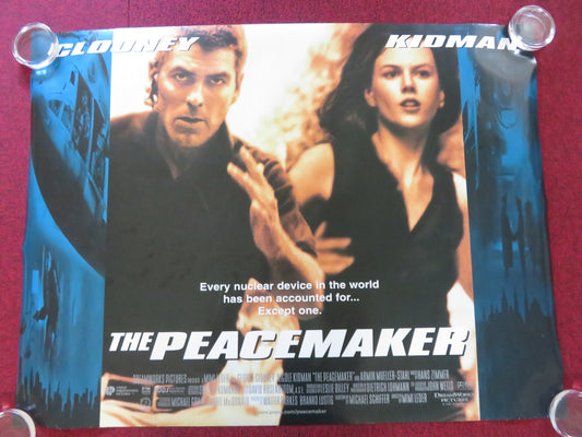 THE PEACEMAKER UK QUAD ROLLED POSTER GEORGE CLOONEY NICOLE KIDMAN 1997