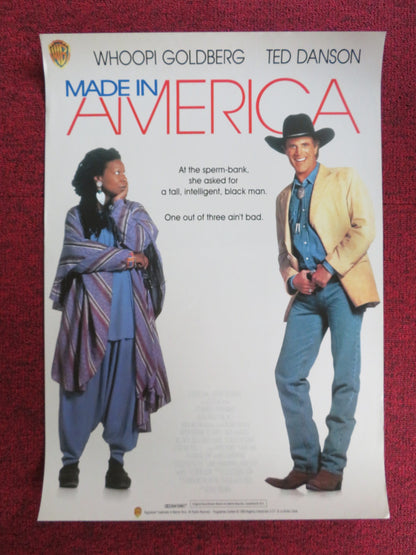 MADE IN AMERICA VHS VIDEO POSTER WHOOPI GOLDBERG TED DANSON 1993