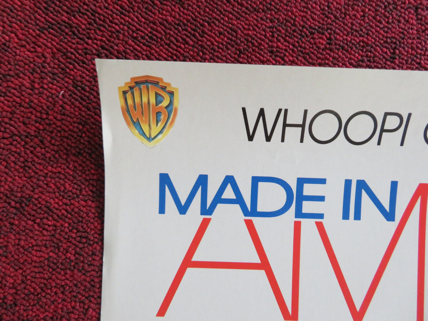 MADE IN AMERICA VHS VIDEO POSTER WHOOPI GOLDBERG TED DANSON 1993