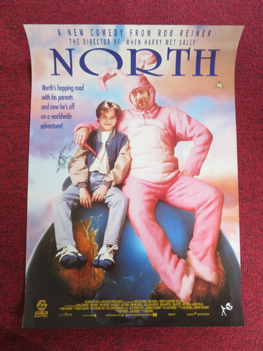 NORTH VHS VIDEO POSTER ELIJAH WOOD BRUCE WILLIS 1994