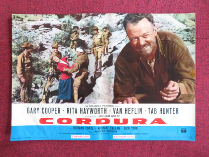 THEY CAME TO CORDURA - J ITALIAN FOTOBUSTA POSTER GARY COOPER RITA HAYWORTH R60s