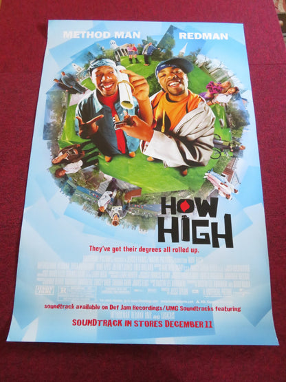 HOW HIGH US ONE SHEET ROLLED POSTER METHOD MAN REDMAN 2001