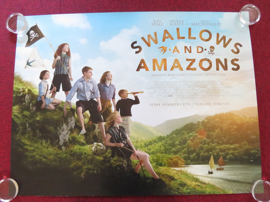 SWALLOW AND AMAZONS UK QUAD ROLLED POSTER RAFE SPALL ANDREW SCOTT 2016