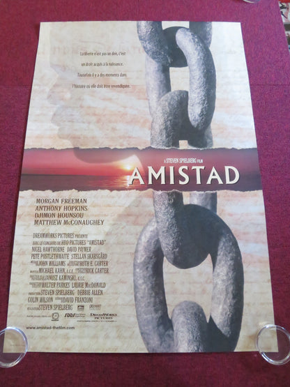 AMISTAD US ONE SHEET ROLLED POSTER MORGAN FREEMAN ANTHONY HOPKINS 1997