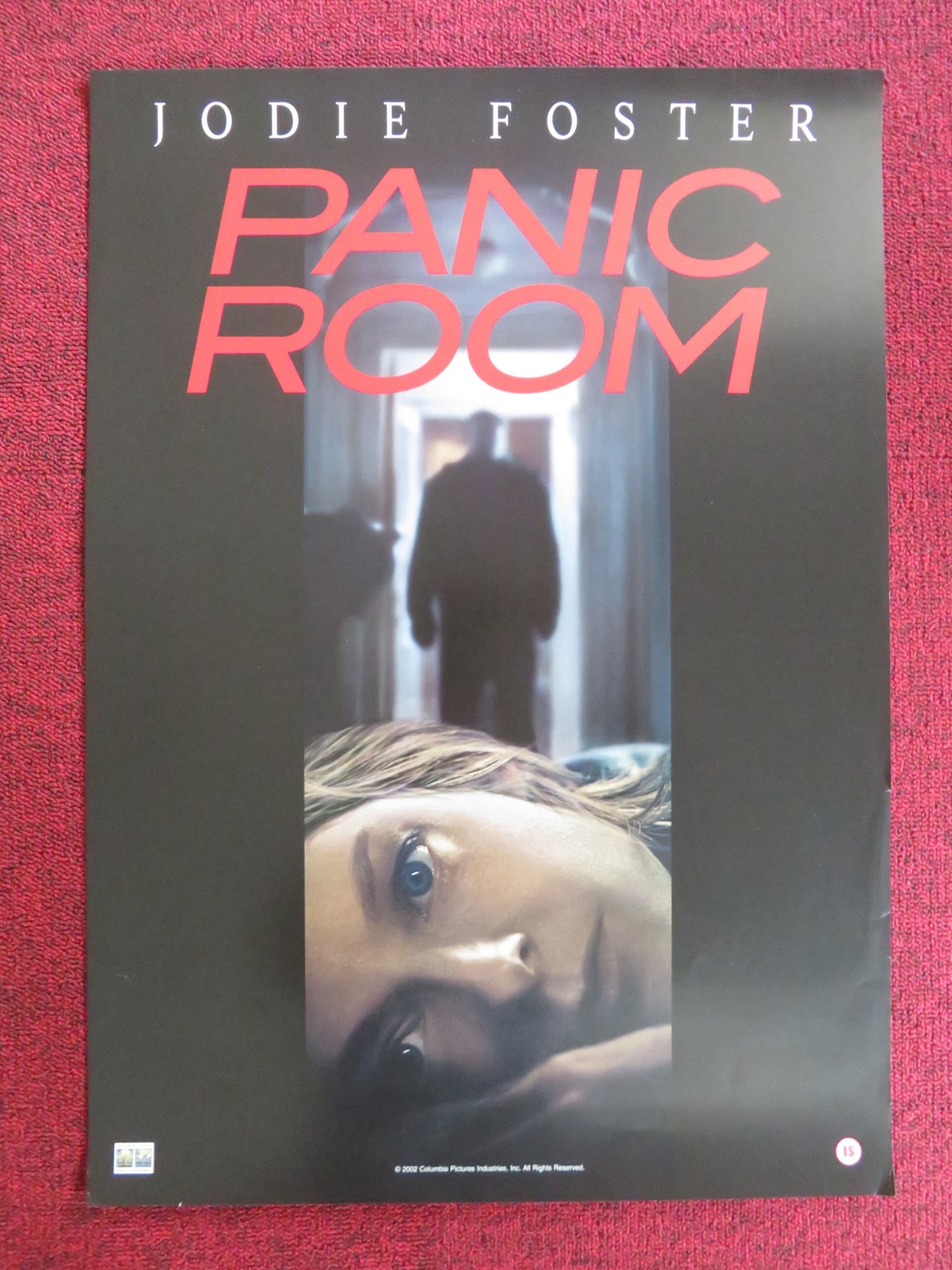 PANIC ROOM VHS VIDEO POSTER JODIE FOSTER KRISTEN STEWART 2002