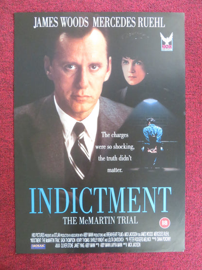 INDICTMENT: THE MCMARTIN TRIAL VHS VIDEO POSTER JAMES WOODS MERCEDES RUEHL 1995