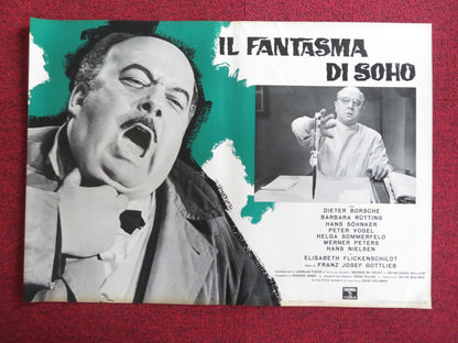 THE PHANTOM OF SOHO - H ITALIAN FOTOBUSTA POSTER DIETER BORSCHE B. RUTTING 1964