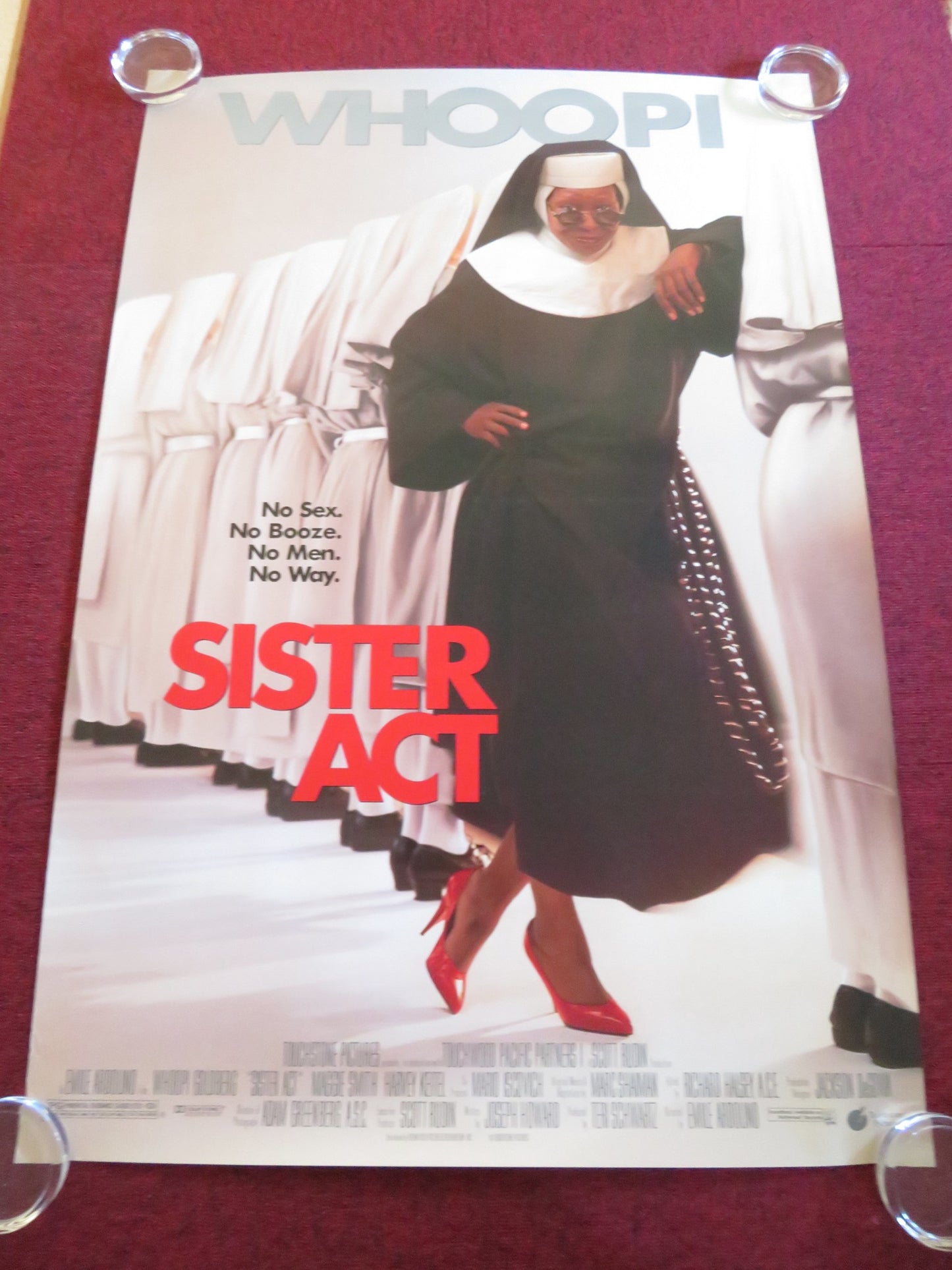 SISTER ACT US ONE SHEET ROLLED POSTER WHOOPI GOLDBERG MAGGIE SMITH 1992