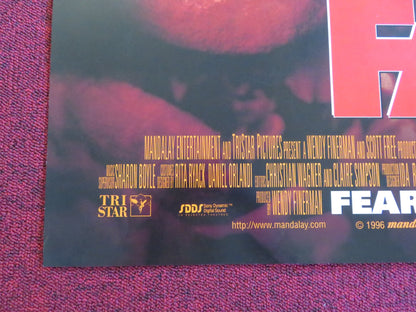 THE FAN US ONE SHEET ROLLED POSTER ROBERT DE NIRO WESLEY SNIPES 1996