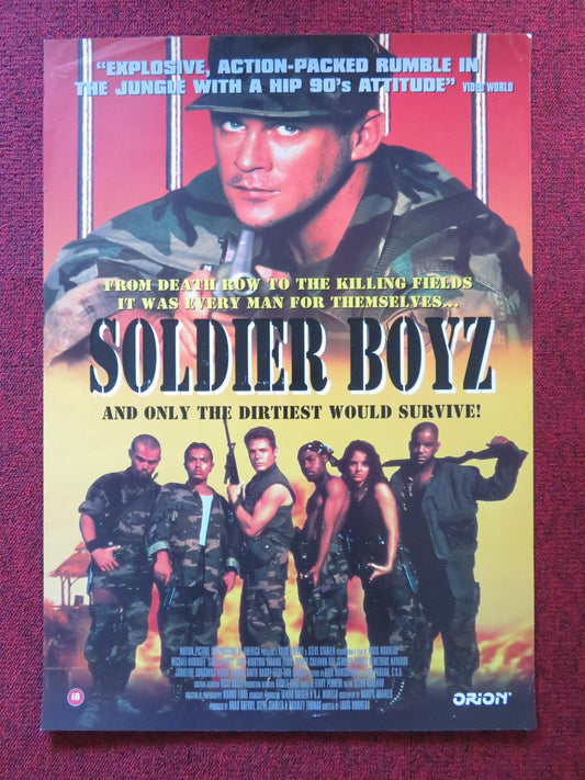 SOLDIER BOYZ VHS VIDEO POSTER MICHAELL DUDIKOFF TYRIN TURNER 1995