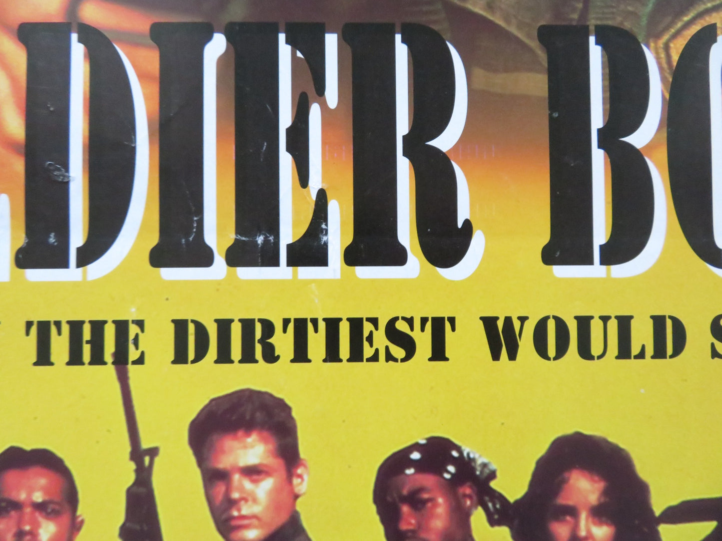 SOLDIER BOYZ VHS VIDEO POSTER MICHAELL DUDIKOFF TYRIN TURNER 1995