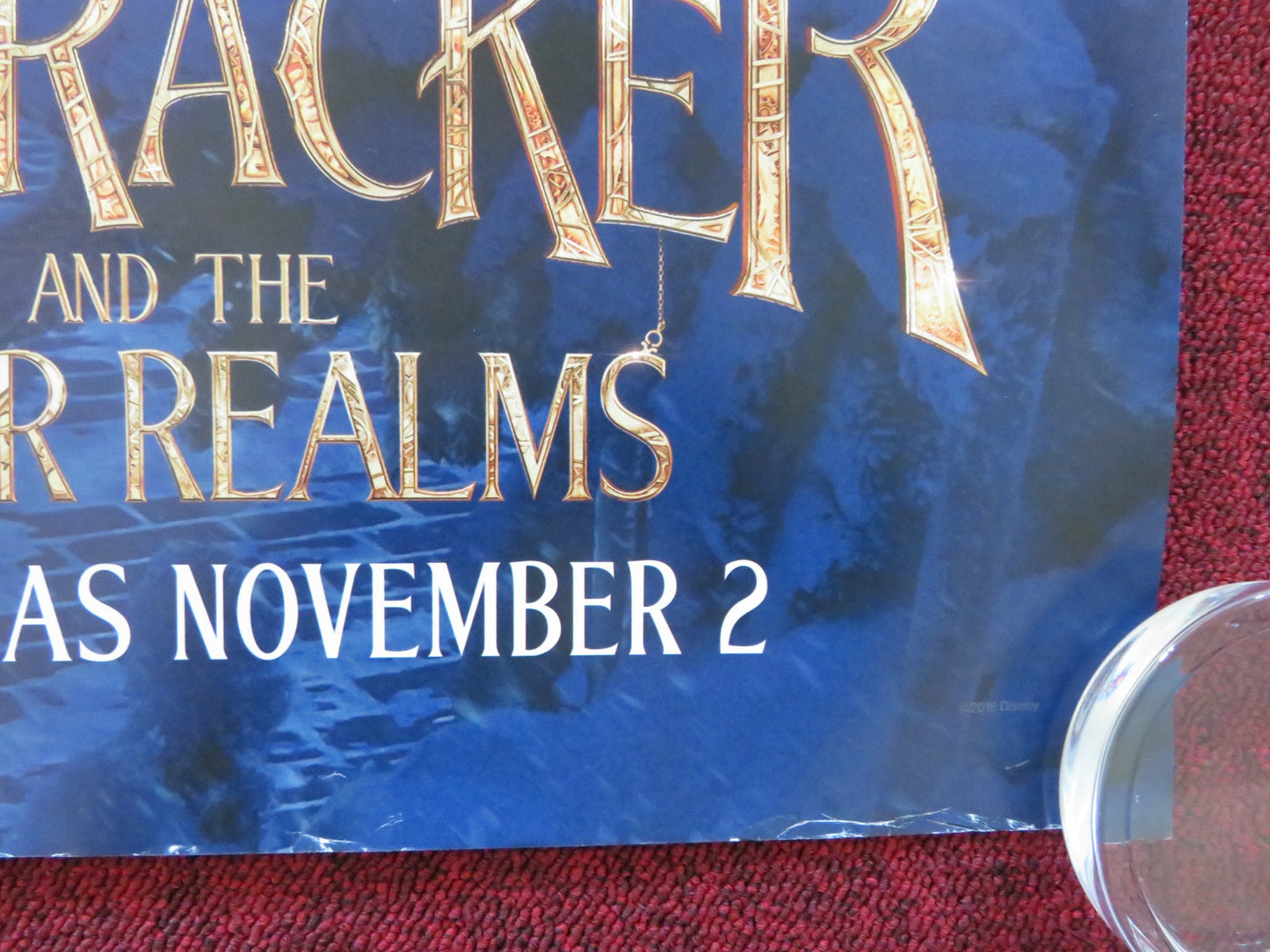 THE NUTCRACKER AND THE FOUR REALMS UK QUAD ROLLED POSTER M. FOY SWEET 2018