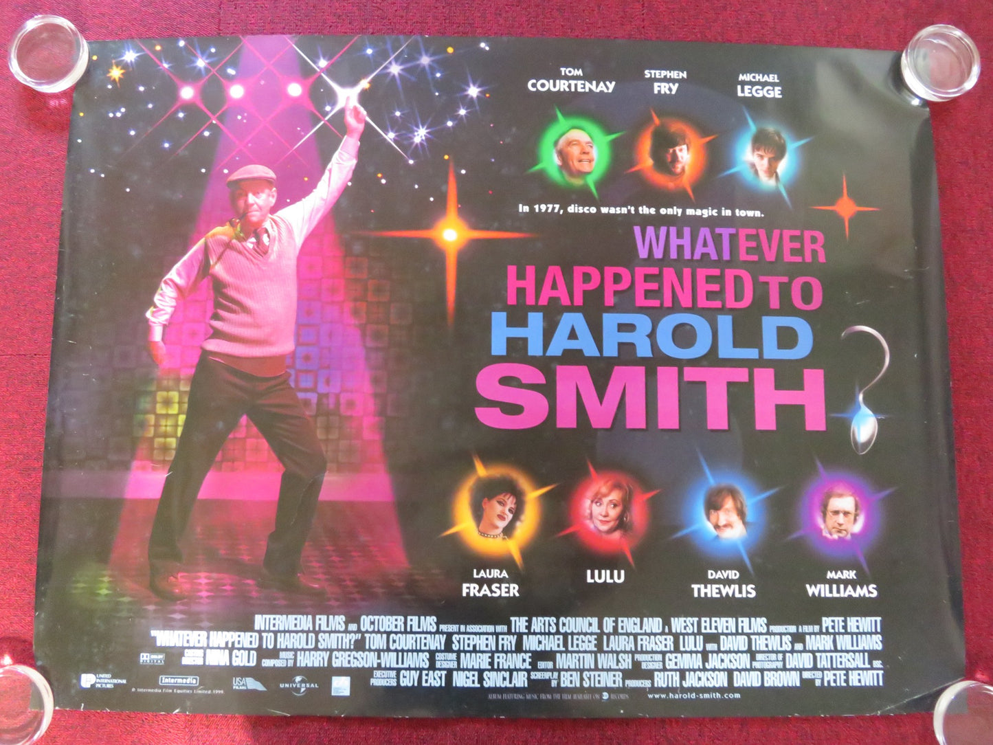 WHATEVER HAPPENED TO HAROLD SMITH? UK QUAD ROLLED POSTER COURTENAY FRY 1999