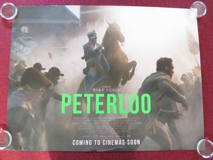 PETERLOO - B UK QUAD ROLLED POSTER RORY KINNEAR MAXINE PEAKE 2018