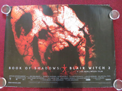 BOOK OF SHADOWS: BLAIR WITCH 2 UK QUAD ROLLED POSTER KURT LODER SCARBOROUGH 2000