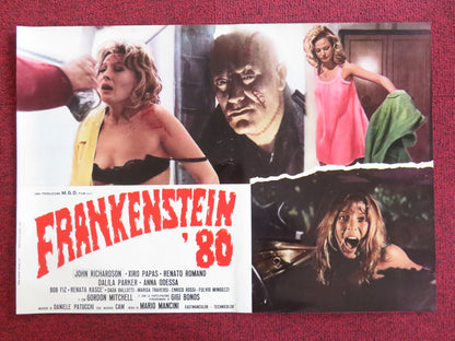 FRANKENSTEIN '80 - A ITALIAN FOTOBUSTA POSTER JOHN RICHARDSON XIRO PAPAS 1972