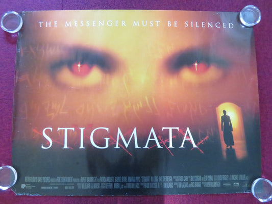 STIGMATA UK QUAD ROLLED POSTER PATRICIA ARQUETTE GABRIEL BYRNE 1999