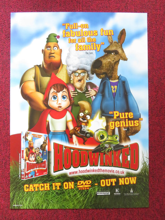 HOODWINKED DVD POSTER ANNE HATHAWAY GLENN CLOSE 2005