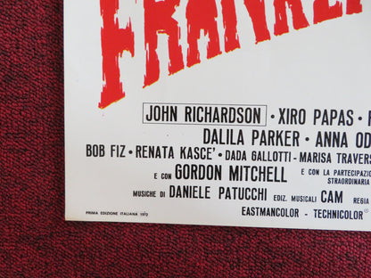 FRANKENSTEIN '80 - D ITALIAN FOTOBUSTA POSTER JOHN RICHARDSON XIRO PAPAS 1972