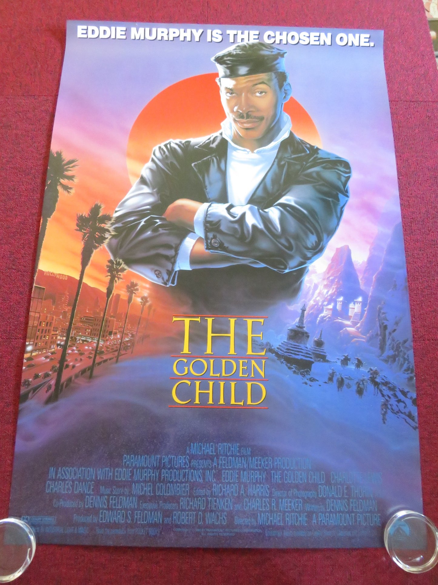 THE GOLDEN CHILD US ONE SHEET ROLLED POSTER EDDIE MURPHY CHARLES DANCE 1986