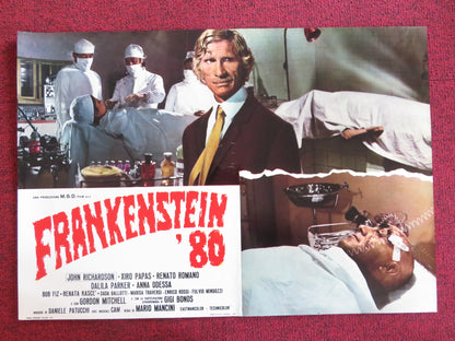 FRANKENSTEIN '80 - E ITALIAN FOTOBUSTA POSTER JOHN RICHARDSON XIRO PAPAS 1972