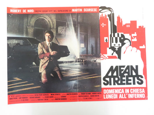 MEAN STREETS - C ITALIAN FOTOBUSTA POSTER ROBERT DE NIRO HARVEY KEITEL 1975