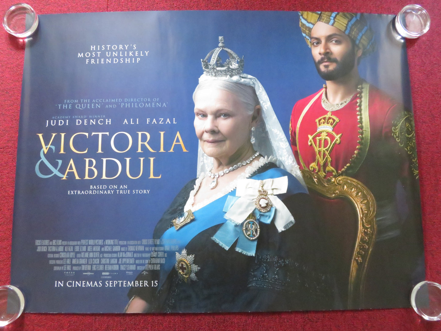 VICTORIA AND ABDUL - B UK QUAD ROLLED POSTER JUDI DENCH ALI FAZAL 2017