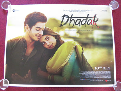 DHADAK UK QUAD ROLLED POSTER JANHVI KAPOOR ISHAAN KHATTAR 2018