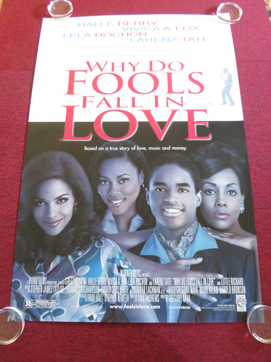 WHY DO FOOLS FALL IN LOVE US ONE SHEET ROLLED POSTER HALLE BERRY 1998