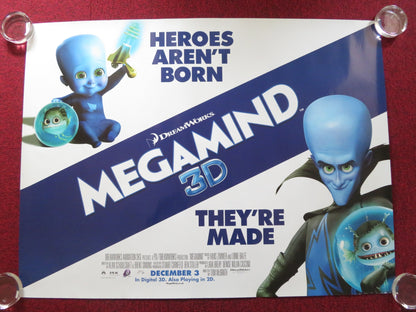 MEGAMIND UK QUAD ROLLED POSTER WILL FERRELL BRAD PITT 2010