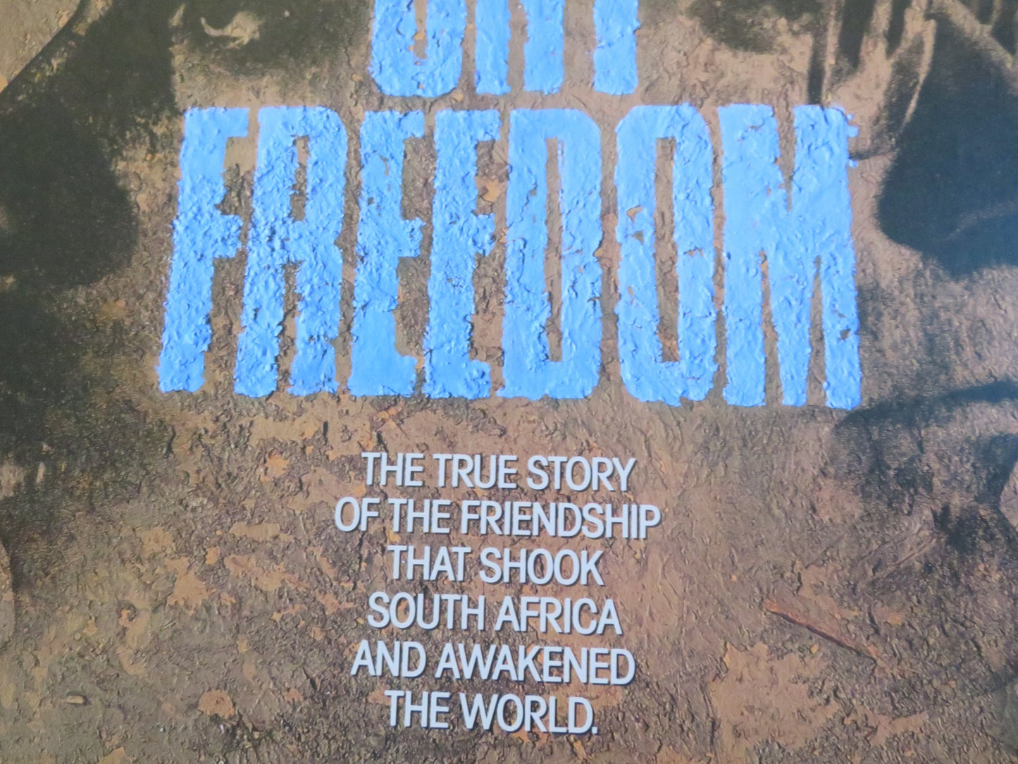 CRY FREEDOM US ONE SHEET ROLLED POSTER KEVIN KLINE DENZEL WASHINGTON 1987