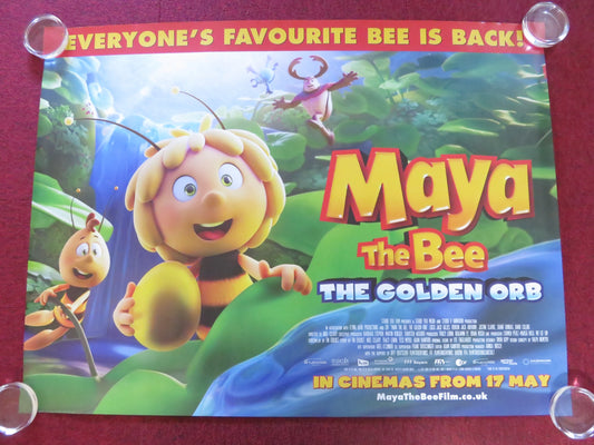 MAYA THE BEE 3: THE GOLDEN ORB UK QUAD ROLLED POSTER COCO JACK GILLIES 2021