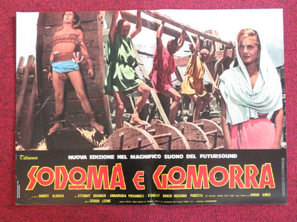 SODOM AND GOMORRAH - C ITALIAN FOTOBUSTA POSTER STEWART GRANGER PIER ANGELI 1962