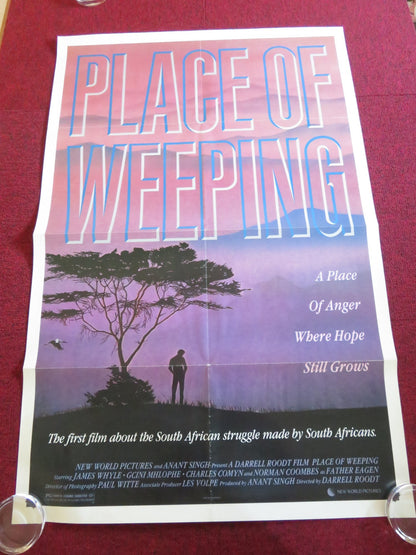 PLACE OF WEEPING US ONE SHEET ROLLED POSTER JAMES WHYLE GCINA MHLOPHE 1986