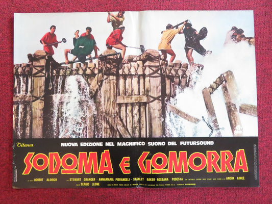 SODOM AND GOMORRAH - D ITALIAN FOTOBUSTA POSTER STEWART GRANGER PIER ANGELI 1962