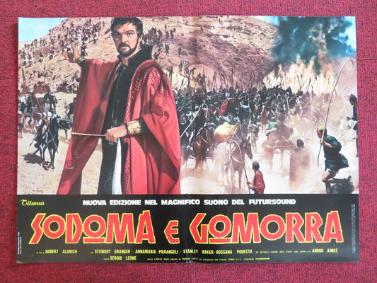 SODOM AND GOMORRAH - E ITALIAN FOTOBUSTA POSTER STEWART GRANGER PIER ANGELI 1962