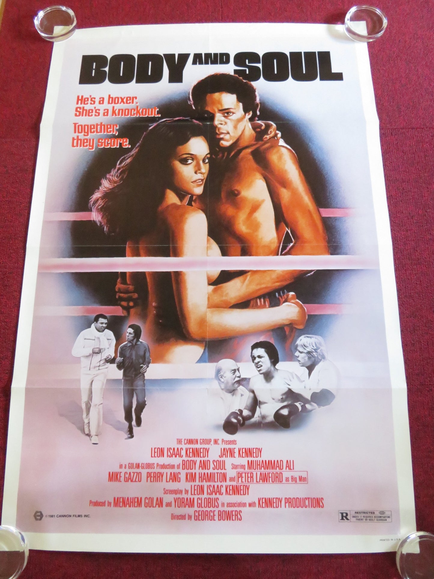 BODY AND SOUL US ONE SHEET ROLLED POSTER CANNON LEON ISAAC KENNEDY 1981