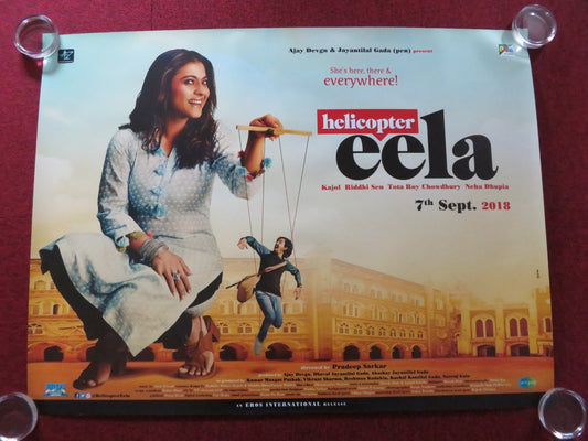 HELICOPTER EELA UK QUAD ROLLED POSTER KAJOL RIDDHI SEN 2018