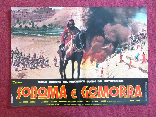 SODOM AND GOMORRAH - F ITALIAN FOTOBUSTA POSTER STEWART GRANGER PIER ANGELI 1962