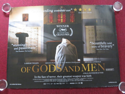 OF GODS AND MEN UK QUAD ROLLED POSTER LAMERBT WILSON MICHAEL LONSDALE 2010