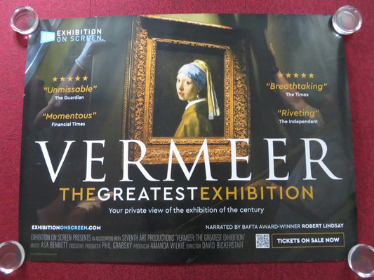 VERMEER: THE GREATS EXHIBITION UK QUAD ROLLED POSTER ROBERT LINDSAY 2023