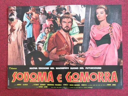 SODOM AND GOMORRAH - H ITALIAN FOTOBUSTA POSTER STEWART GRANGER PIER ANGELI 1962